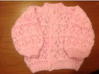 hand knitted baby cardigans for sale